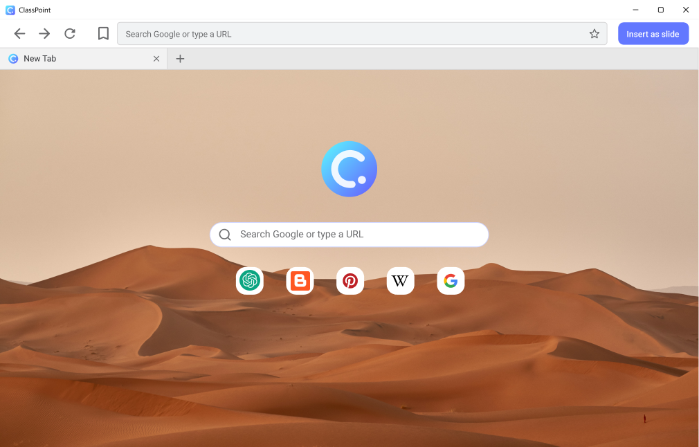 Embed website in PowerPoint